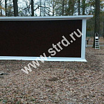 Стеновая трёхслойная сэндвич-панель стандарт 220мм 1000мм с видимым креплением минеральная вата Полиэстер Panline