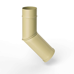 Колено водосточное оцинкованное порошок ф180мм RAL 1014