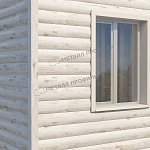 Сайдинг МЕТАЛЛ ПРОФИЛЬ Woodstock-28х330 (ECOSTEEL_MA-01-Беленый Дуб-0.5)