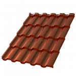 Металлочерепица МП Монтекристо-SL (AGNETA-20-Copper\Copper-0,5)