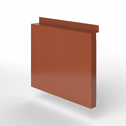 Фасадная металлокассета с иклями оцинкованная с порошковым покрытием 0,7мм RAL 8004