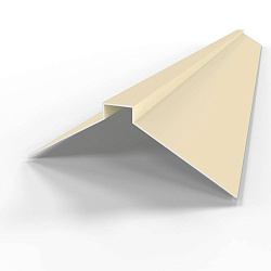 Конек фигурный 0,45 мм RAL 1016 оцинкованный, с порошковым покрытием