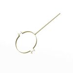 Крепление водосточный трубы сварное оцинкованное порошок ф180х10х250мм RAL 1000