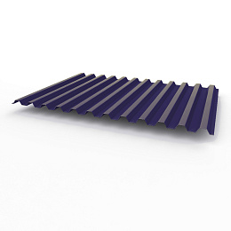 Профнастил С21 0,5х1051мм (RAL 5022) оцинкованный, с полимерным покрытием (полиэстер)