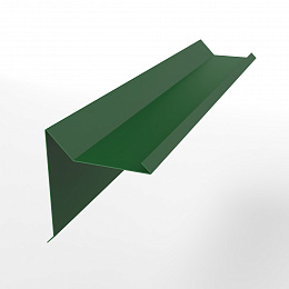 Планка ветровая 0,45 мм (RAL 6002) двойная завальцовкая, с порошковым покрытием