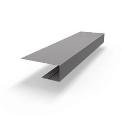 j планка RAL 7036 оцинкованная c порошковым покрытием 0,45мм