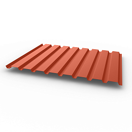 Профнастил С20 - 0,45х1150мм (RAL 3022) оцинкованный, с полимерным покрытием (Полиэстер)