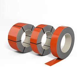 Лента оцинкованная (Штрипс) 0,45 мм (RAL 2004) с полимерным покрытием (полиэстер)