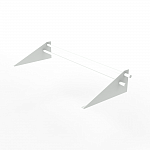 Снегозадержатель трубчатый плоскоовальный 3000мм универсальный 25-1,0-1,5-4 оцинкованная сталь с порошковым покрытием RAL 9003