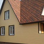 Металлосайдинг Экобрус оцинкованный с полимерным покрытием 0,45x345мм  RAL 1015