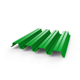 Профнастил Н75 - 0,7 (RAL 6038) с полимерным покрытием (полиэстер)