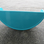 Заглушка желоба водосточного оцинкованная порошок ф120мм RAL 9003