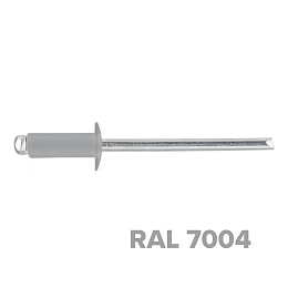 Заклепка 3.2x10 (RAL 7004) A2/A2 вытяжная