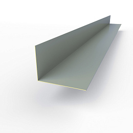 Планка угла внутренняя RAL 7001 оцинкованная c порошковым покрытием 0,45мм