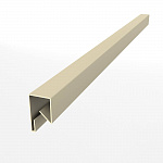 Планка П-образная для забора оцинкованная с порошковым покрытием 0,45мм ширина менее 625 мм RAL 1015