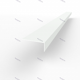 Лобовая планка (RAL 9003) оцинкованная, с порошковым покрытием 0,45 мм