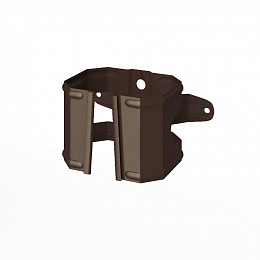 Крепление прямоугольной водосточной трубы полиэстер Grand Line Vortex под дерево RAL 8017