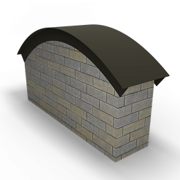 Парапет радиусный 0,5 мм (RAL 6022) полиэстер