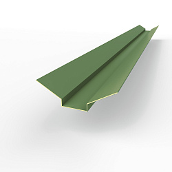 Ендова верхняя фигурная 0,45 мм (RAL 6011) оцинкованная c порошковым покрытием