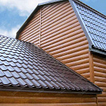 Сайдинг Блок-хаус 0,390 Grand Line 0,45 Print Elite Honey Wood TwinColor