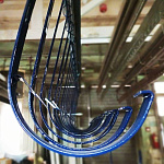 Крепление желоба водосточного c порошковым покрытием ф180x350мм RAL 9005