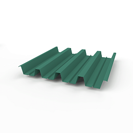 Профнастил Н60 (RAL 6000) 0,6х845мм оцинкованный, с полимерным покрытием (Полиэстер)