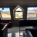 Окно мансардное дерево, лак ручка снизу Werso ОС 55*98см