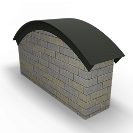 Парапет радиусный 0,7 мм (RAL 6015) полиэстер