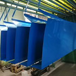 Парапет плоский RAL 5005 полиэстер 0,7 мм