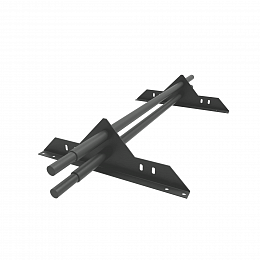 Снегозадержатель трубчатый плоскоовальный 3000мм универсальный 25-1,0-1,5-3 оцинкованная сталь с порошковым покрытием RAL 7005