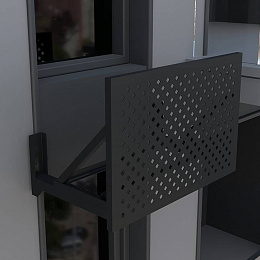 Корзина для кондиционера c перфорацией Qd 20-50 без боковых панелей Тип 4 все цвета RAL