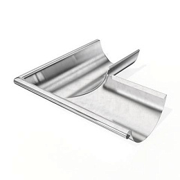 Угол желоба оцинкованный Grand Line Optima внешний ф125х345мм