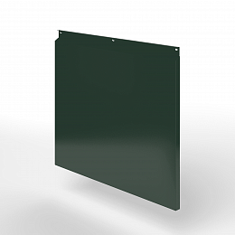 Фасадная металлокассета закрытого типа оцинкованная с порошковым покрытием 0,7x480х1015мм RAL 6009 Пихтовый зелёный