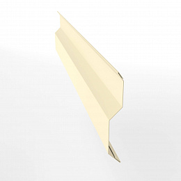 Планка примыкания в накладку для кровли 0,45 мм (RAL 1015) с порошковым покрытием