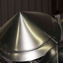 Зонт вытяжной вентиляционный оцинкованный на трубу ф220мм