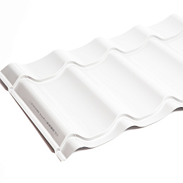 Металлочерепица Монтеррей классик оцинкованная с полимерным покрытием 0.4x1180мм  RAL 9003