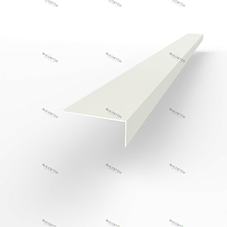 Лобовая планка (RAL 9010) оцинкованная, с порошковым покрытием 0,45 мм
