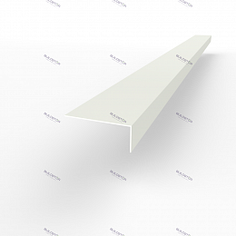 Лобовая планка (RAL 9010) оцинкованная, с порошковым покрытием 0,45 мм