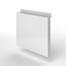 Фасадная металлокассета с иклями оцинкованная с порошковым покрытием 0,7мм RAL 7047