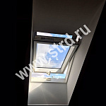 Окно мансардное ПВХ белый ручка снизу Fakro PTP-V U3  ThermoPro Profi 114*140см