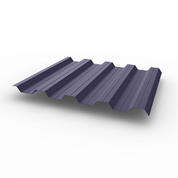 Профнастил НС44 (RAL 4012) 0,45х1047мм оцинкованный, с полимерным покрытием (Полиэстер)