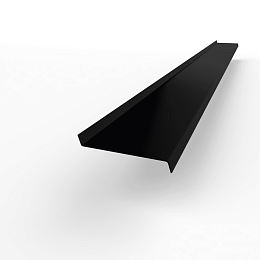 Отлив 0,5 мм RAL 9005 оконный оцинкованный c порошковым покрытием