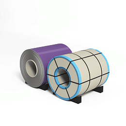 Рулон оцинкованный 0,7х1250мм (RAL 4005) с полимерным покрытием (полиэстер)