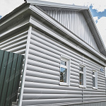 Сайдинг Блок-хаус 0,390 Grand Line 0,45 Print Elite Antique Wood TwinColor