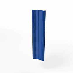 Штакетник оцинкованный с полимерным покрытием 0,4х100мм M-образный прямой RAL 5005