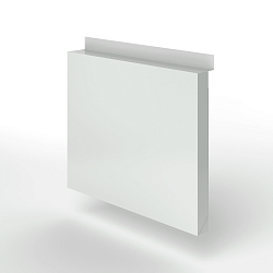 Фасадная металлокассета с иклями оцинкованная с порошковым покрытием 0,7мм RAL 7035