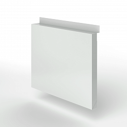 Фасадная металлокассета с иклями оцинкованная с порошковым покрытием 0,7мм RAL 7035