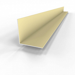 Планка внешнего угла RAL 1014 оцинкованная c полимерным покрытием 0,45 мм