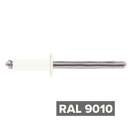 Заклепка 3.2x10 (RAL 9010) A2/A2 вытяжная