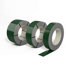 Лента оцинкованная (Штрипс) 1,0 мм (RAL 6035) с полимерным покрытием (полиэстер)